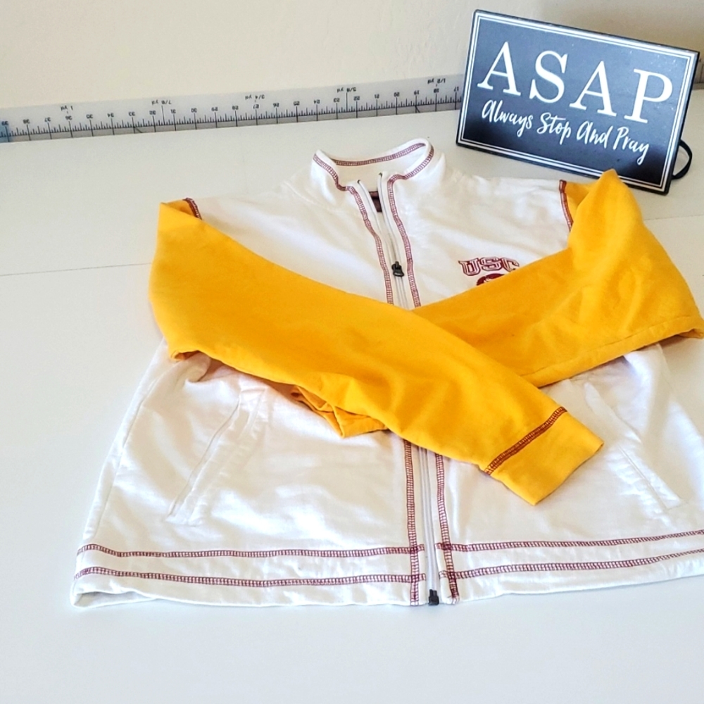 Woman's cotton zip sweat jacket